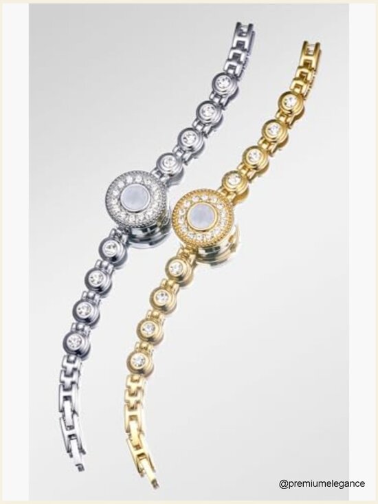 Women\'s Elegant Diamond Dial Quartz Wrist Watch